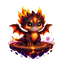 Lavoo — lava hatchling dragon Pet Champion, animated